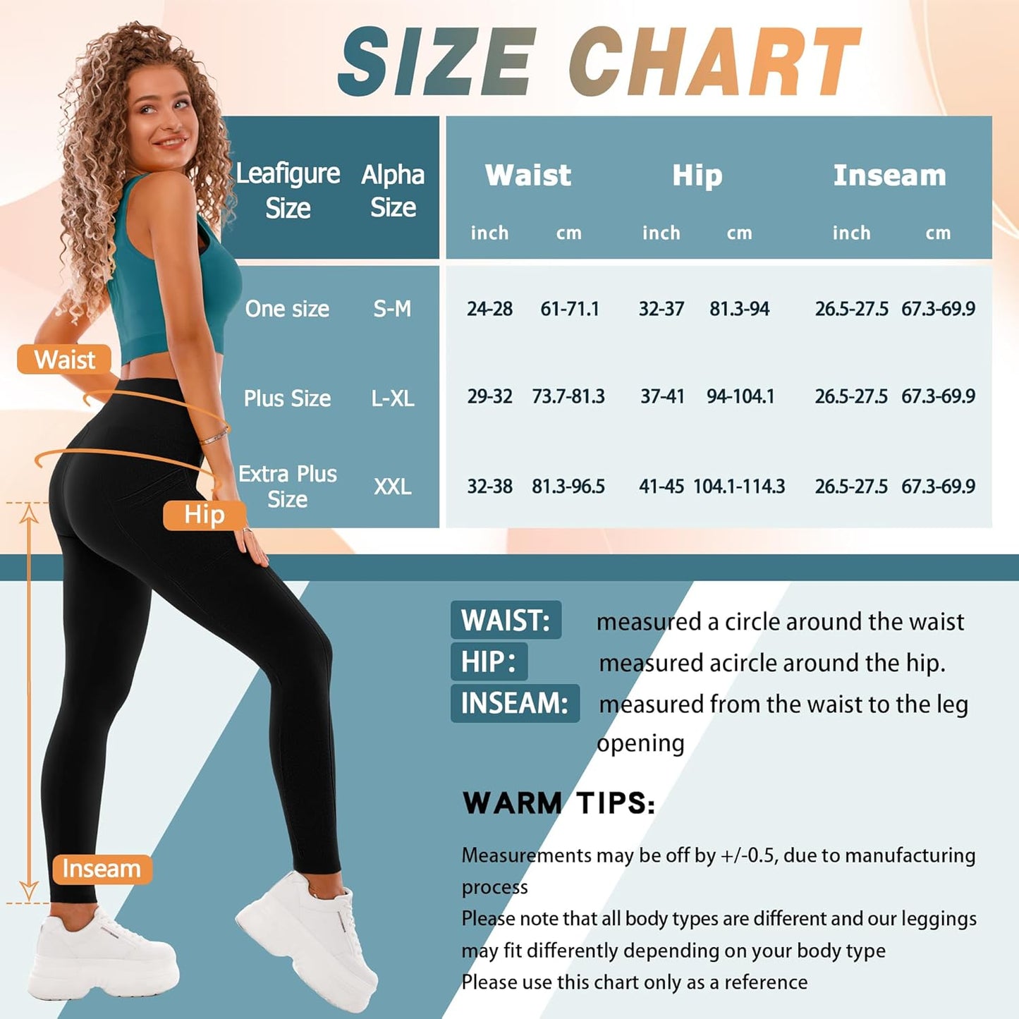 SINOPHANT High Waisted Leggings with Pockets Women, Buttery Soft Elastic Tummy Control Stretchy