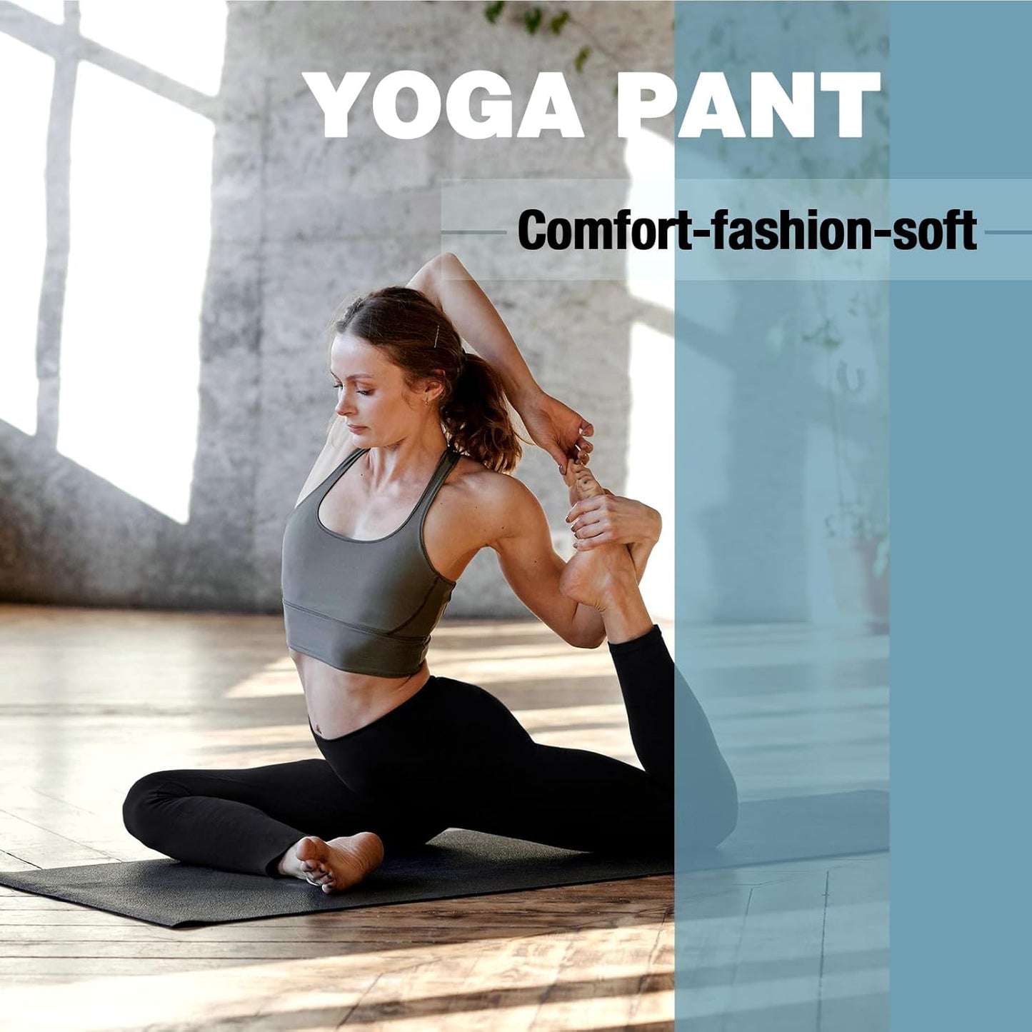 SINOPHANT High Waisted Leggings with Pockets Women, Buttery Soft Elastic Tummy Control Stretchy