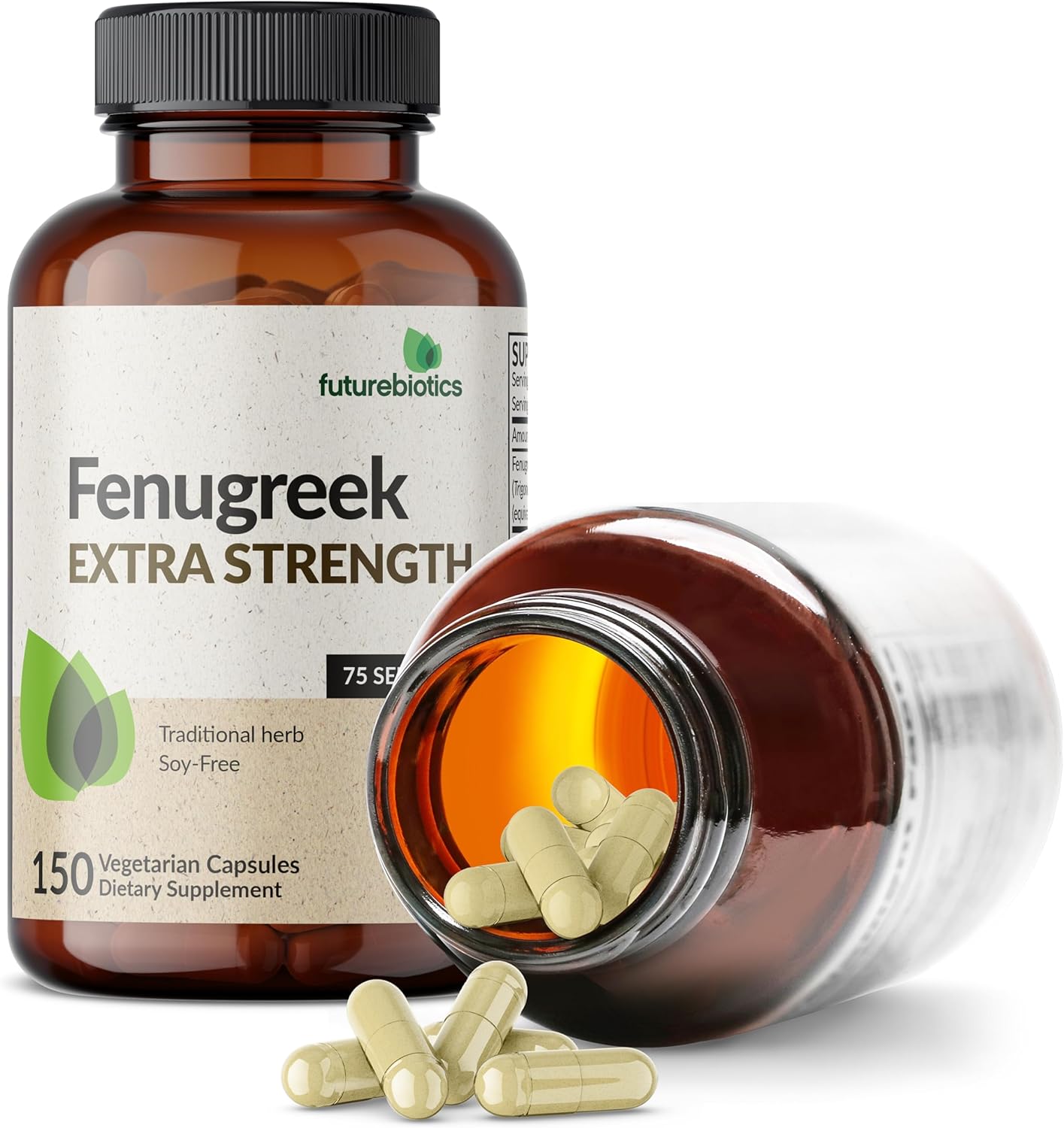 Futurebiotics Fenugreek Extra Strength Supports Overall Good Health & Well-Being, Non-GMO, 150 Vegetarian Capsules