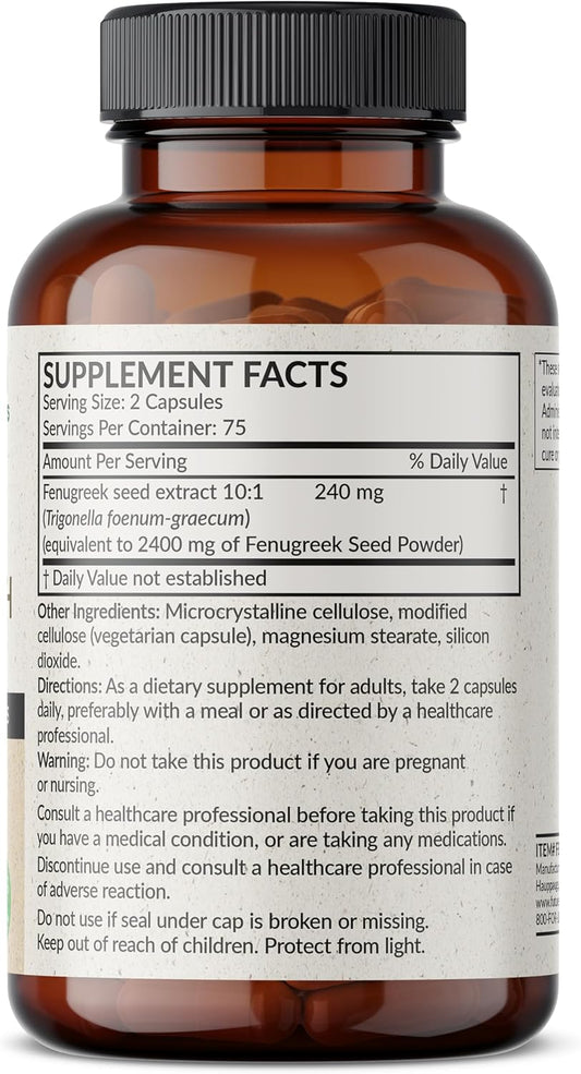 Futurebiotics Fenugreek Extra Strength Supports Overall Good Health & Well-Being, Non-GMO, 150 Vegetarian Capsules