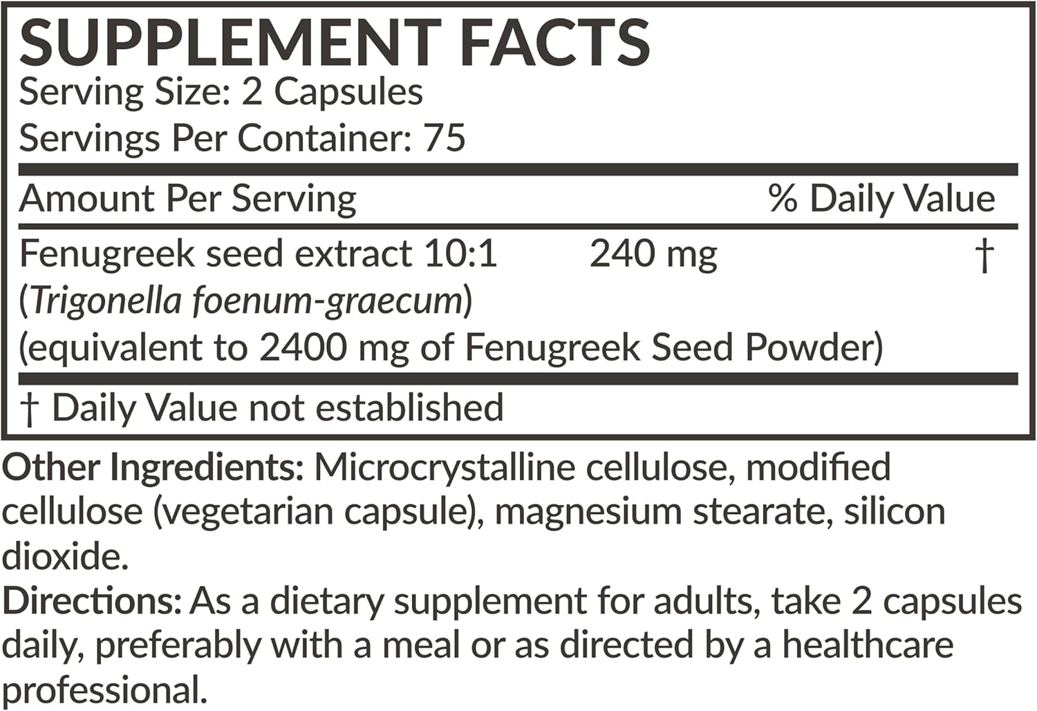 Futurebiotics Fenugreek Extra Strength Supports Overall Good Health & Well-Being, Non-GMO, 150 Vegetarian Capsules