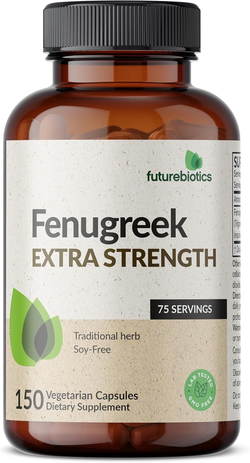 Futurebiotics Fenugreek Extra Strength Supports Overall Good Health & Well-Being, Non-GMO, 150 Vegetarian Capsules