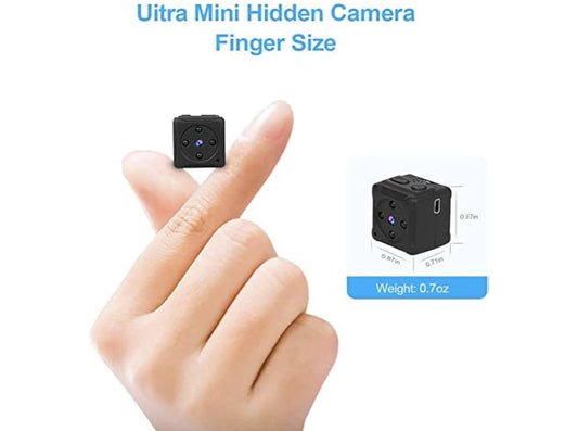 Mini Spy Camera Hidden, Full HD 1080P Portable Small Covert Home Nanny Cam with Motion Detection and Night Vision, Indoor/Outdoor Micro Security Surveillance Hidden Camera(No SD Card)